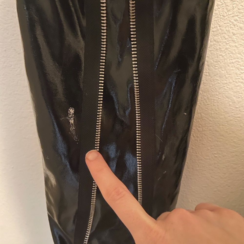 Rare Black faux leather Tripp nyc pants Daang Goodman - Picture 6 of 7